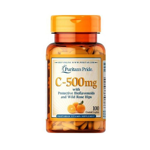 Viên uống bổ sung Vitamin C Puritan’s Pride C-500mg Date Xa NK