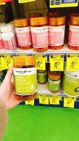 Viên Uống Healthy Care Liver Detox - 100 viên - Hỗ Trợ Thải Độc Gan Từ Úc - Duy Trì Chức Năng Gan Khỏe Mạnh và Bảo Vệ Tế Bào Gan
