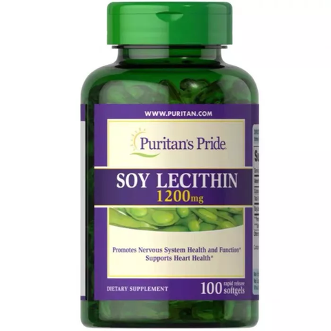 Tinh chất mầm đậu nành Puritan’s Pride Soy Lecithin 1200mg 100 Softgels Date Xa NK Mỹ