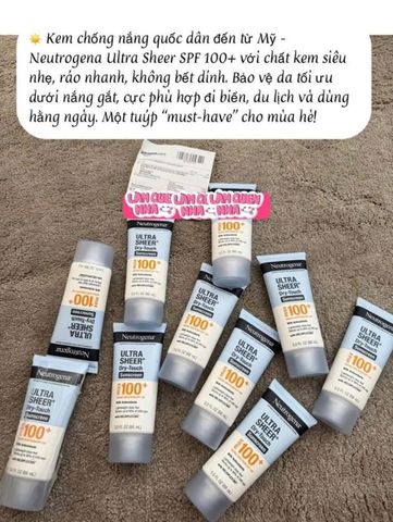 Kem Chống Nắng Neutrogena Ultra Sheer Dry Touch Sunscreen SPF100+