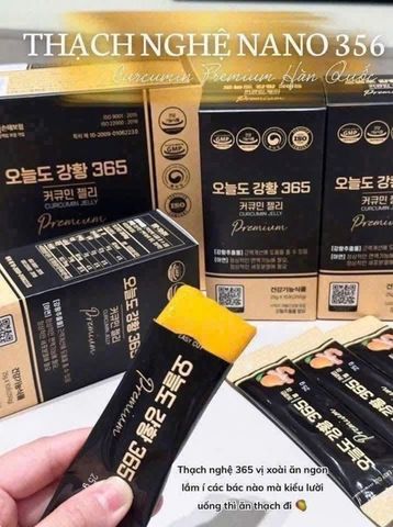 Thạch Nghệ Nano Hàn Quốc 365 Hộp 30 Gói Date