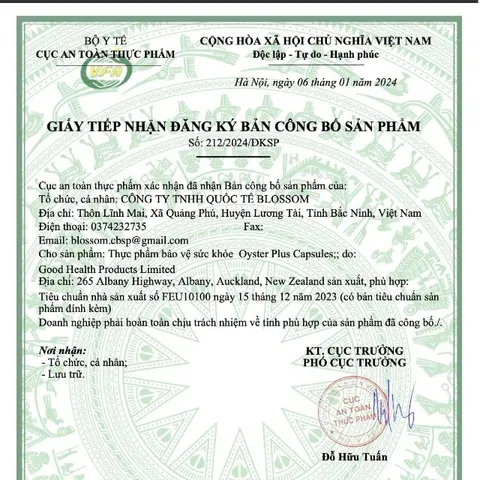 Goodhealth Oyster Plus 60 Viên Hỗ Trợ Bổ Sung Kẽm Hàu Biển Tăng Cường Sức Khỏe Nam Nữ