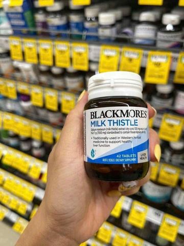 Viên Uống Bổ Gan Blackmores Milk Thistle 42 viên - Hỗ Trợ Chức Năng Gan - Bảo Vệ & Tăng Cường Chức Năng Gan - Sản Phẩm Chính Hãng Úc
