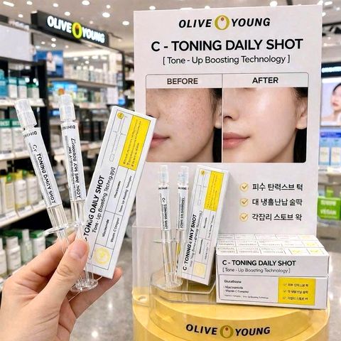 Tinh chất đẹp da Olive Young C-Toning Daily Shot Korea