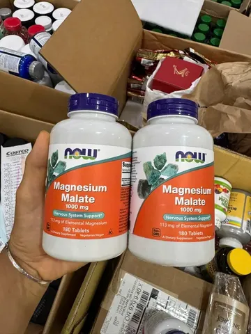Thực Phẩm Bổ Sung NOW Magnesium Malate 1000mg 180 viên USA
