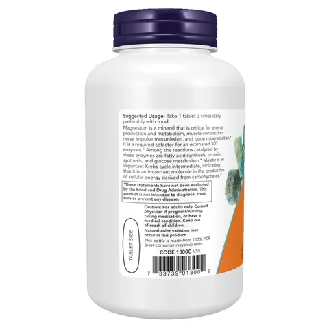 Thực Phẩm Bổ Sung NOW Magnesium Malate 1000mg 180 viên USA