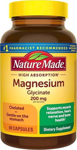 Nature Made Magnesium Glycinate 200mg 60 Viên