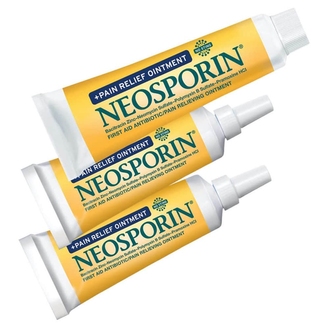Kem mỡ kháng viêm, liền sẹo Neosporin Dual Action Ointment (Set 3) usa