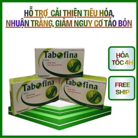 Viên uống Nhuận Tràng Thảo Dược Tabofina Traphaco hỗ trợ êm bụng,dễ đi- Tạm Biệt Táo Bón hộp 30 Viên