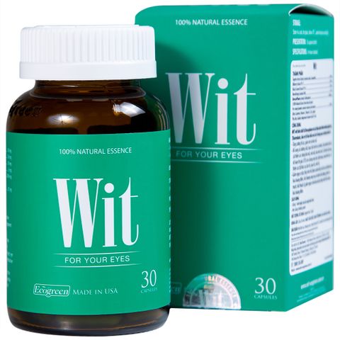 Viên uống bổ mắt Wit tăng cường thị lực, giảm mờ mắt hộp 60 viên & 30 viên