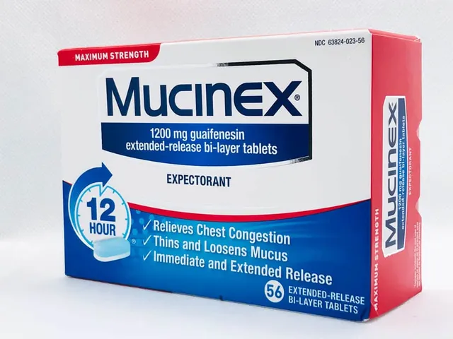 Viên uống cắt cơn ho có đàm, tức ngực Mucinex Maximum Strength 56 viên USA