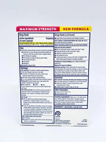 Viên uống giảm cảm cúm Mucinex Fast-Max Cold Flu 16 Liquid Gels