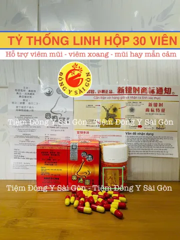 Tỷ Thống Linh - Hỗ Trợ Viêm Mũi Dị Ứng và Cảm Sổ Mũi - Hộp 30 Viên Chính Hãng,