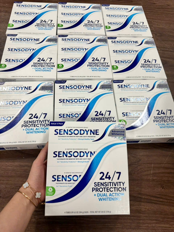 Set Lốc 4 kem đánh răng Sensodyne Advanced Whitening 184g x4