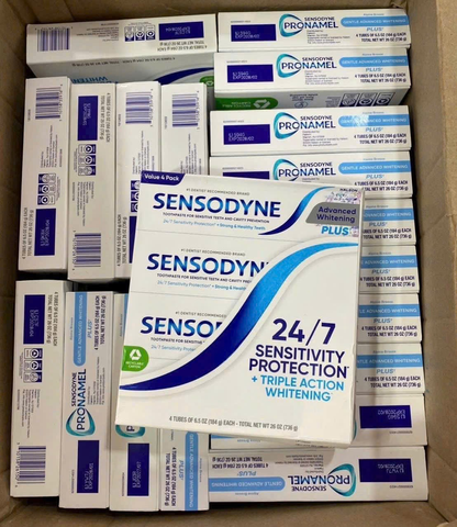 Set Lốc 4 kem đánh răng Sensodyne Advanced Whitening 184g x4