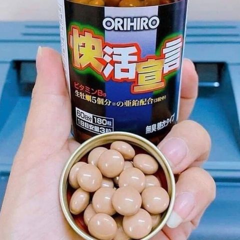 Bổ sinh lực nam hàu tươi tỏi nghệ Orihiro Japan 180 viên
