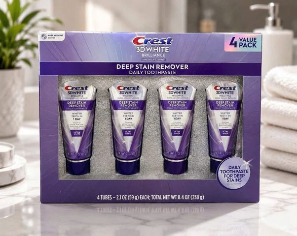 Kem Đánh Răng 3D Crest - Crest 3D White Brilliance Deep Stain Remover Daily Toothpaste (59g/tuýp)