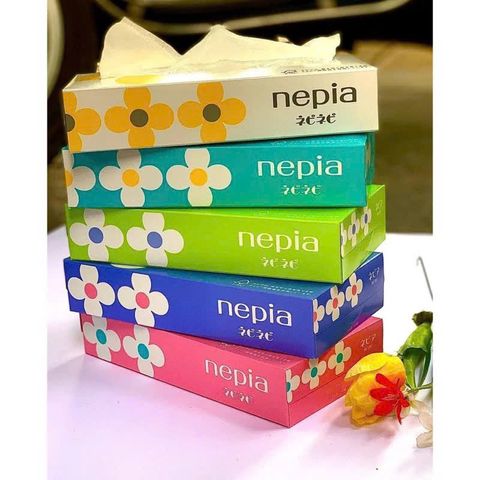 Sét 5 Hộp Giấy Ăn Nipea/Cute 150 Tờ 2 Lớp Cao Cấp Nhật Bản