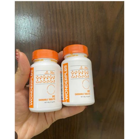 Vitamin c- vic chewable tablet lọ 60 viên loại nhai ngon, date mới
