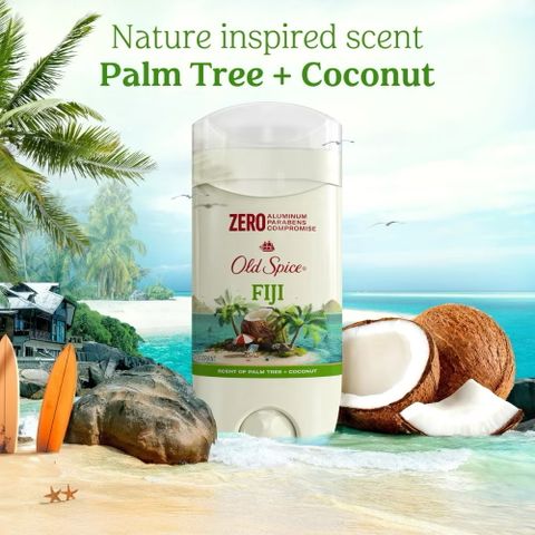 ￼Lăn Khử Mùi Sáp Old Spice FIJI 85g (Sáp Xanh) thơm mát
