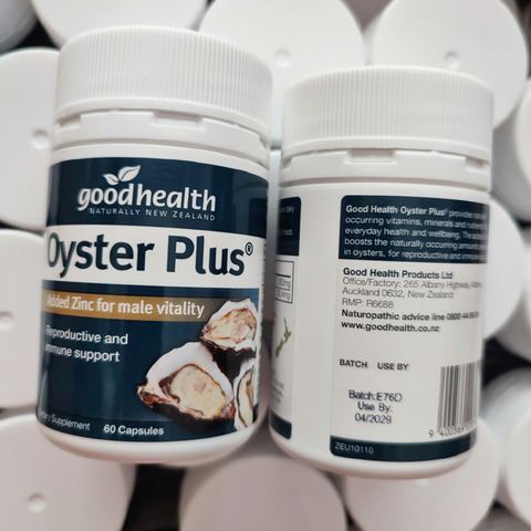 Tình Chất Hàu Goodhealth Oyster Plus 60 viên [Hàu Lùn] - Tăng Cường Sinh Lực & Hỗ Trợ Sức Khỏe cho Nam Giới - S/P Chuẩn New Zealand