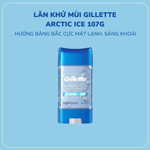 Lăn Khử Mùi Gillette Clear Gel 107g Artice ice