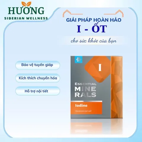 [ Bổ sung I ốt tăng đề kháng ] Thực phẩm bảo vệ sức khỏe Essential Minerals Iodine – 60 viên/lọ