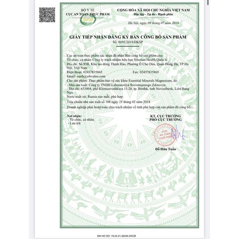 Minerals Magnesium hỗ trợ giảm căng thẳng và ngủ ngon