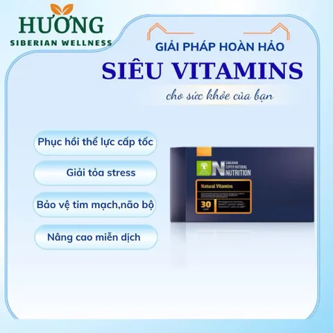 Date 7/2927 - Siberian Super Natural Nutrition. Natural Vitamins bổ sung vitamin và khoáng chất