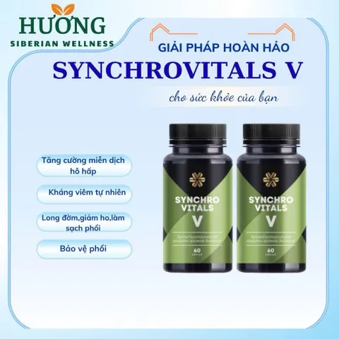 Synchrovitals V - Siberian Wellness - Bổ phế khí, tăng cường hoạt động hệ hô hấp