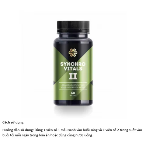 Syn 2 Siberian thực phẩm bảo vệ sức khỏe Synchrovitals II – 60 viên/lọ