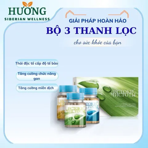 [Bộ 3 thải độc] Bộ 3 thanh lọc thải độc Siberian Renaissance Triple Set