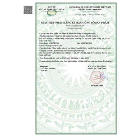 [ Hỗ trợ tim mạch ] Thực phẩm bảo vệ sức khỏe Essential Fatty Acids Nordic Omega-3 – 30 viên/lọ