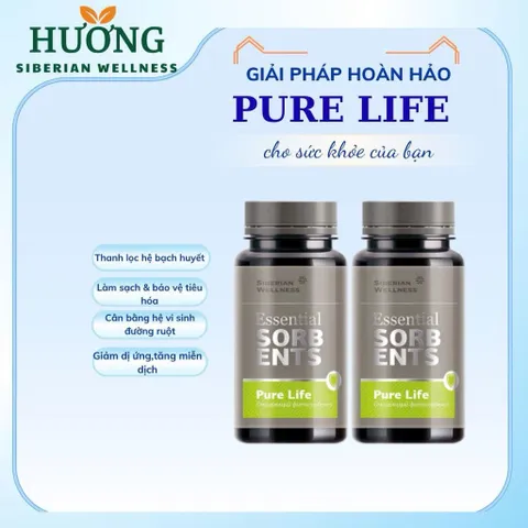 [Hỗ trợ tiêu hóa] Pure Life Siberi - Thanh lọc hệ bạch huyết Sorbents Pure Life – 80g  Date 4/2027