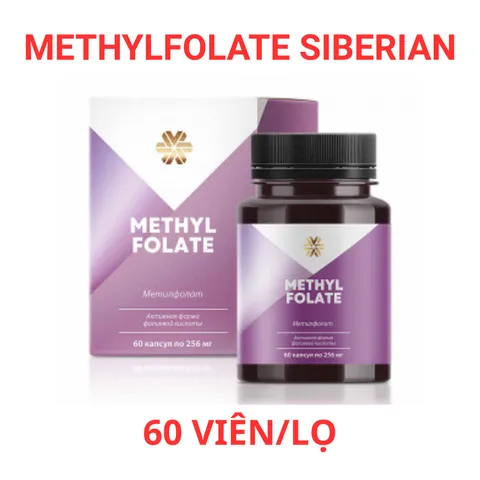Methylfolate Siberian thực phẩm bảo vệ sức khỏe Methylfolate - 60 viên/lọ