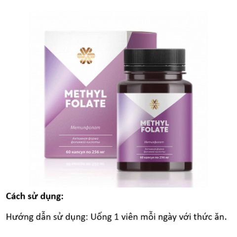 Methylfolate Siberian thực phẩm bảo vệ sức khỏe Methylfolate - 60 viên/lọ