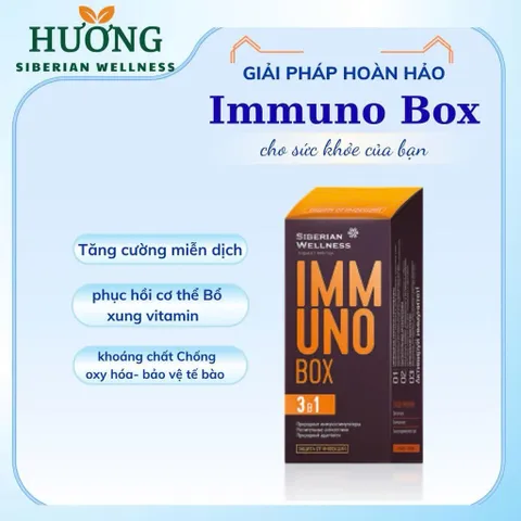 Immuno Box - Siberian Wellness - Tăng cường sức đề kháng, chống cảm cúm -30 túi
