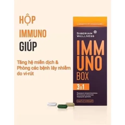 Immuno Box - Siberian Wellness - Tăng cường sức đề kháng, chống cảm cúm -30 túi