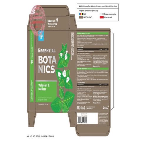 Hỗ trợ điều trị mất ngủ Essential Botanics Valerian & Melissa - SIBERIAN WELLNESS