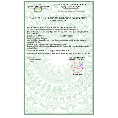 Thực phẩm bảo vệ sức khỏe Essential Fatty Acids Siberian Borage & Amaranth Oil - 30 vi