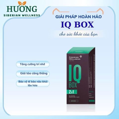 Viên uống hoạt huyết dưỡng não IQ Box - Tăng cường trí nhớ IQ Box Siberian Wellness - Hộp 30 gói