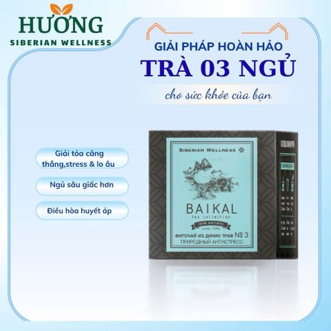 Trà thảo mộc Baikal tea collection Herbal tea N3 - 30 gói trà ngủ ngon