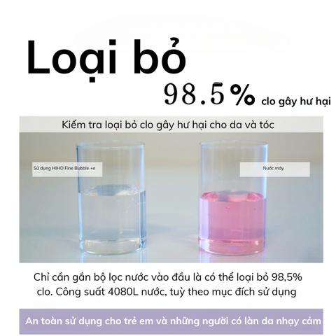 VÒI HOA SEN CAO CẤP MYTREX HIHO FINE BUBBLE + E
