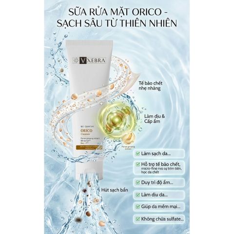 Sữa rửa mặt Orico Cleanser - Mỹ phẩm cao cấp Vxebra
