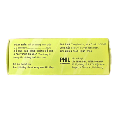 Toconat vitamin E hộp 30 viên bổ xung vitamin E giúp đẹp da