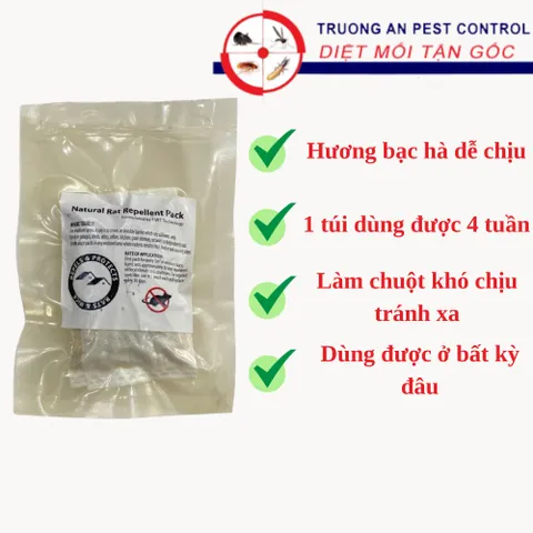 Túi đuổi chuột hương bạc hà làm chuột tránh xa nhập khẩu Singapore túi 30 gam