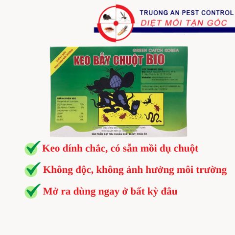 [Bán sỉ] 100 miếng keo dính chuột nhắt BIO có sẵn mồi dụ chuột, keo dính chắc, hàng Việt Nam