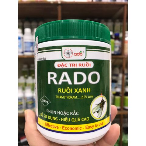 Thuốc diệt ruồi RADO đặc trị ruồi trong gia dụng và y tế, sản phẩm Việt Nam, hộp 500g