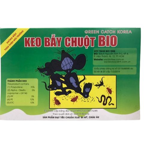 [Bán sỉ] 100 miếng keo dính chuột nhắt BIO có sẵn mồi dụ chuột, keo dính chắc, hàng Việt Nam