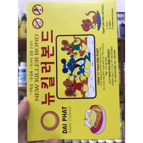 Keo dính chuột ĐẠI PHÁT vàng, nguyên liệu Hàn Quốc, dính cực chắc, có sẵn mồi thu hút chuột